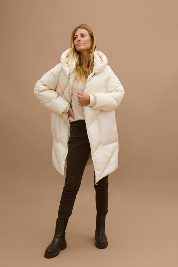 CRCHARLOTT PUFFER JACKET OFF-WHITE