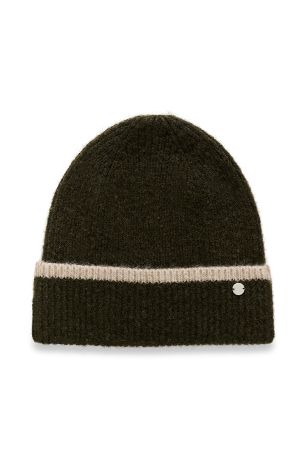 CRWABAN KNIT HOOD GRØNN MELANGE