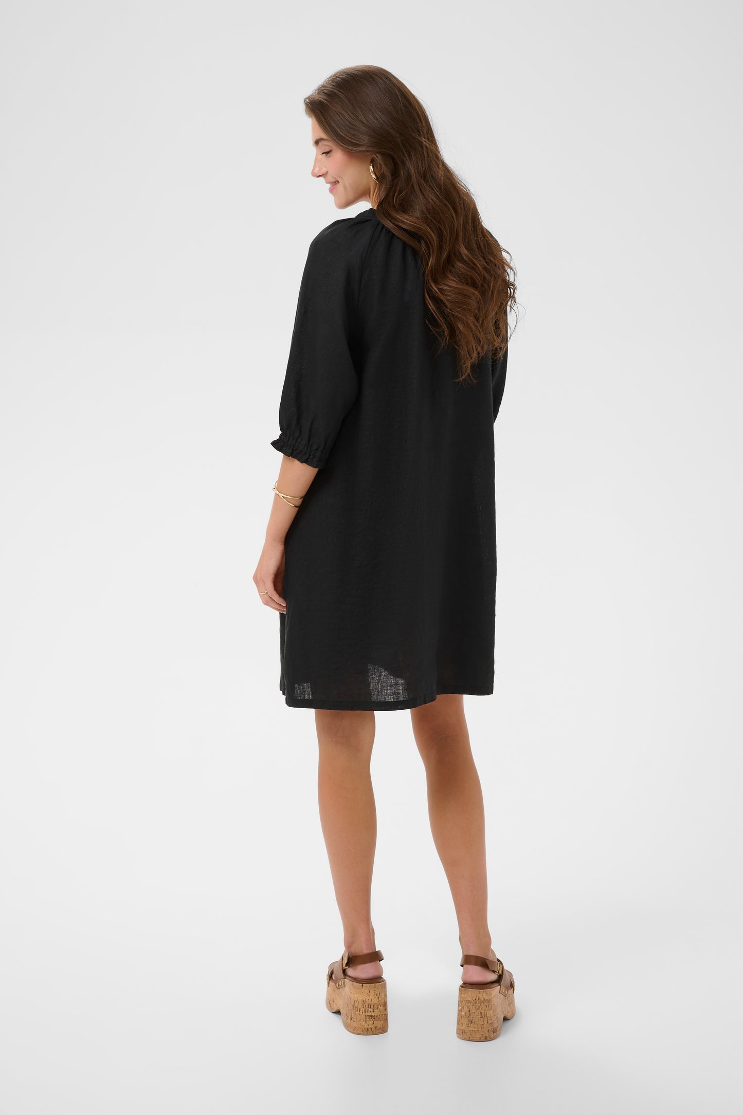 CRBELLIS LACE DRESS SHORT SVART