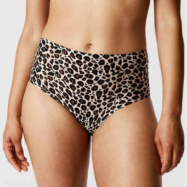 HIGH WAIST BRIEF TRUSE - LEOPARD