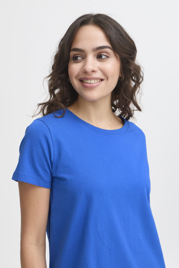 FRZASHOULDER TEE 1 - BLÅ