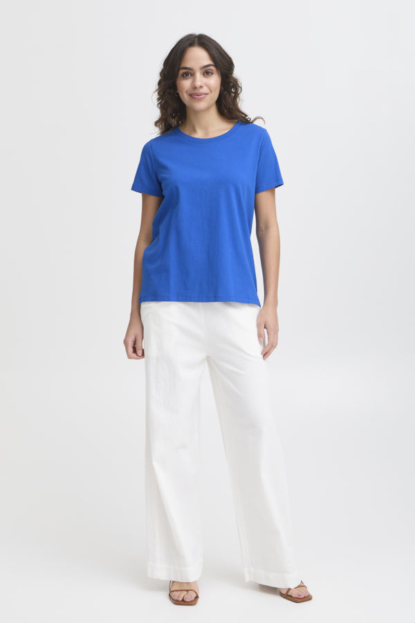 FRZASHOULDER TEE 1 - BLÅ
