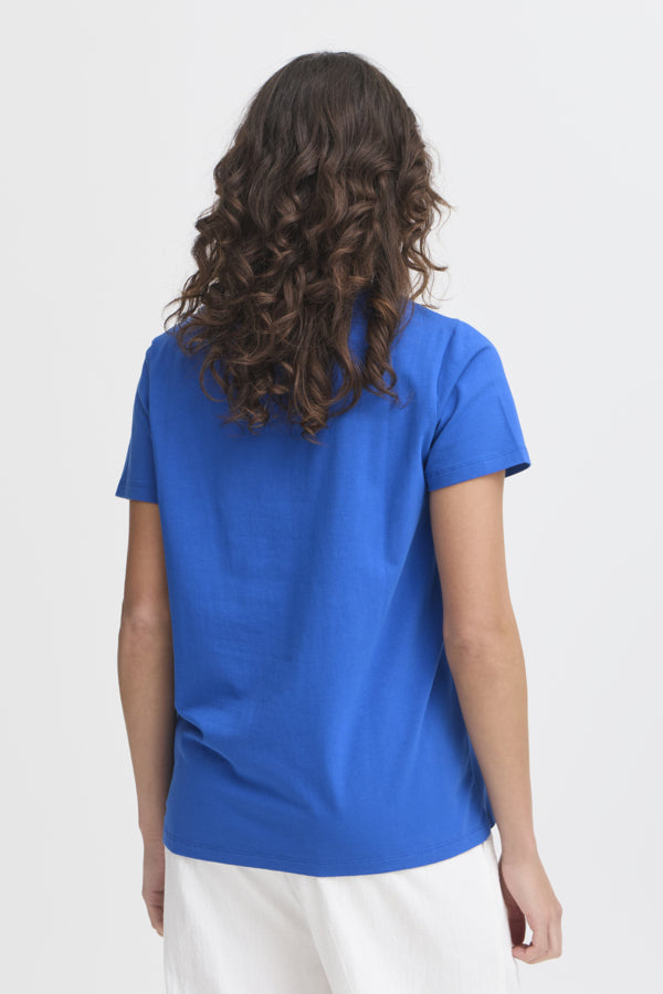 FRZASHOULDER TEE 1 - BLÅ