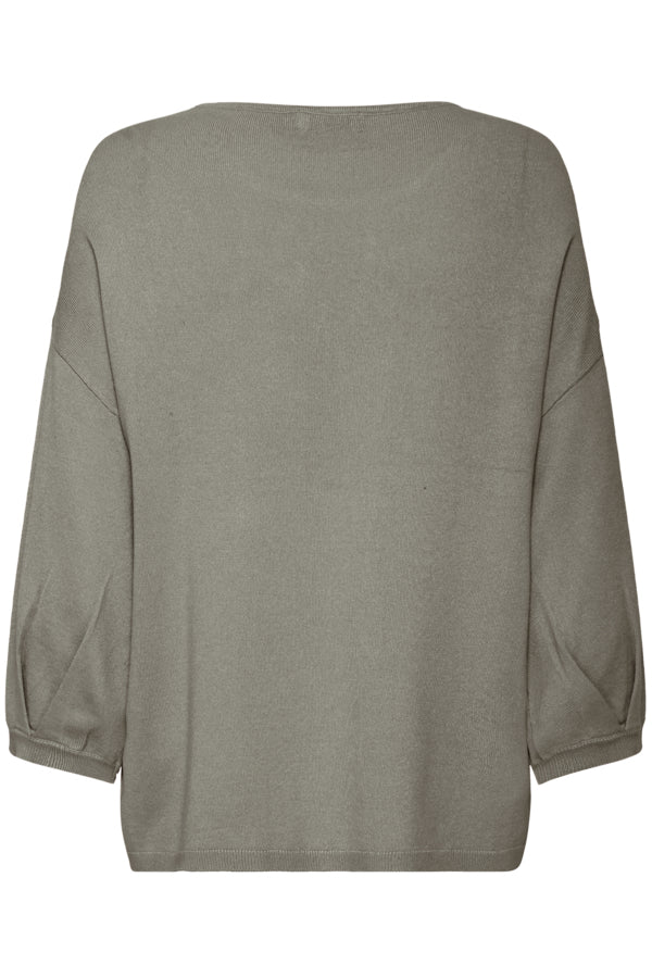 FRCLIA PULLOVER OLIVENGRØNN