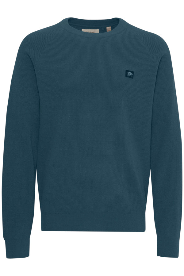 KNITTED PULLOVER BLÅ