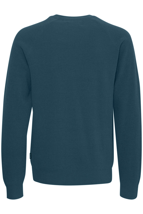 KNITTED PULLOVER BLÅ
