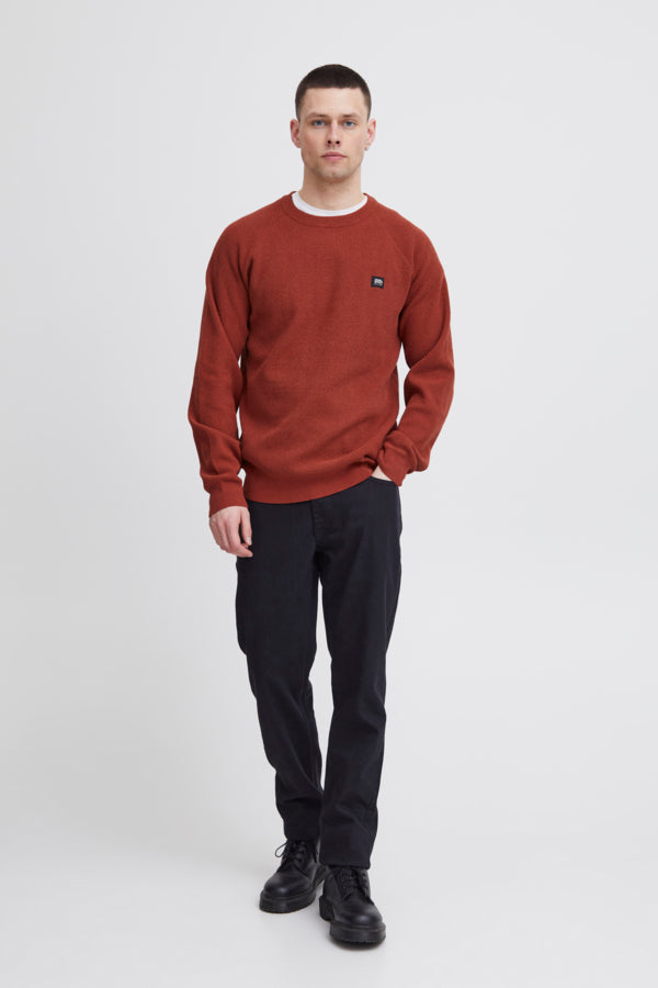 KNITTED PULLOVER RØD