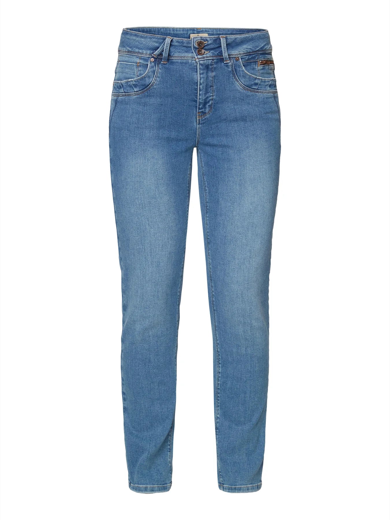 HANNAH STRAIGHT LEGS JEANS - LIGHT BLUE DENIM