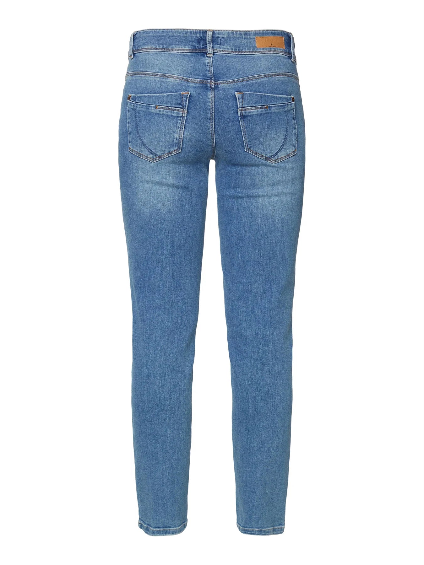 HANNAH STRAIGHT LEGS JEANS - LIGHT BLUE DENIM