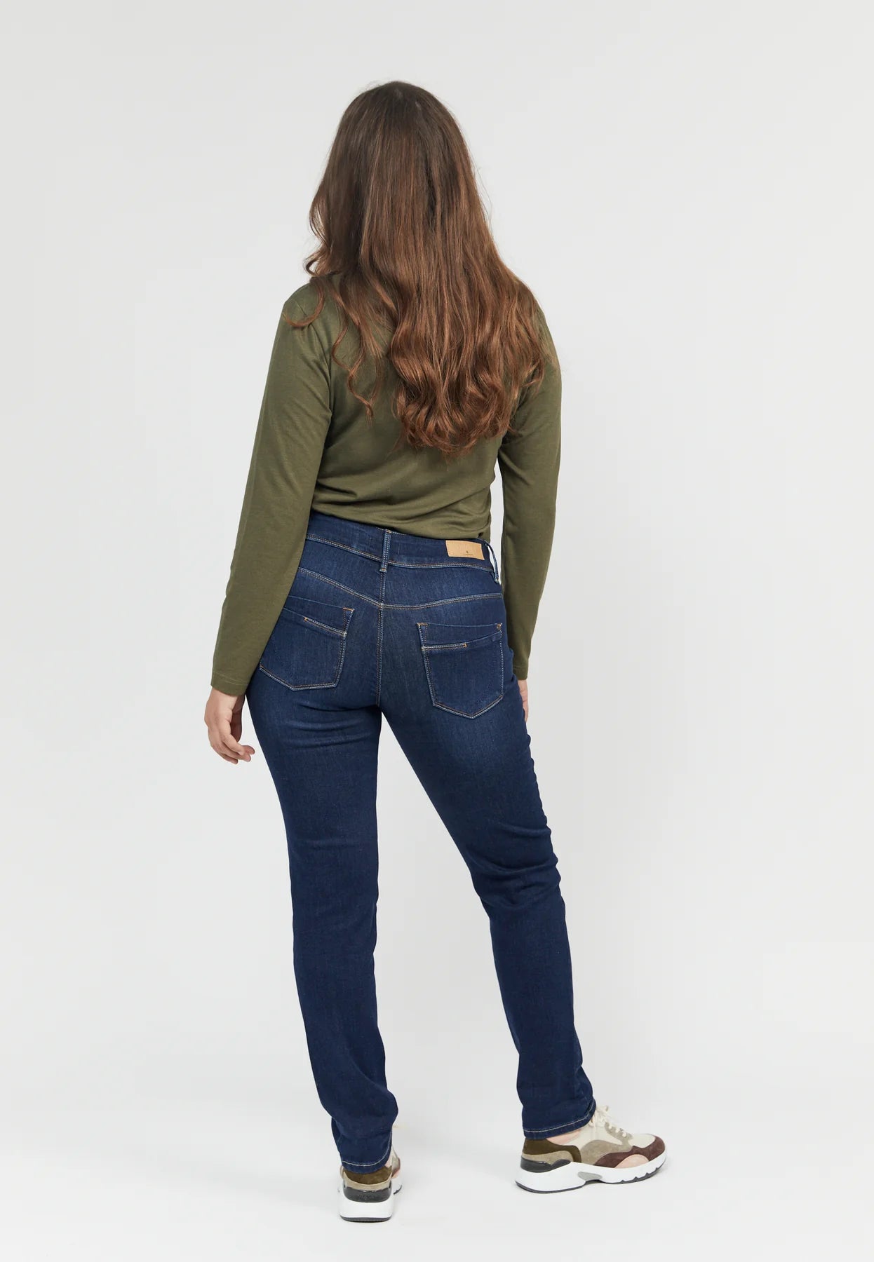 HANNAH STRAIGHT LEGS JEANS - DARK BLUE