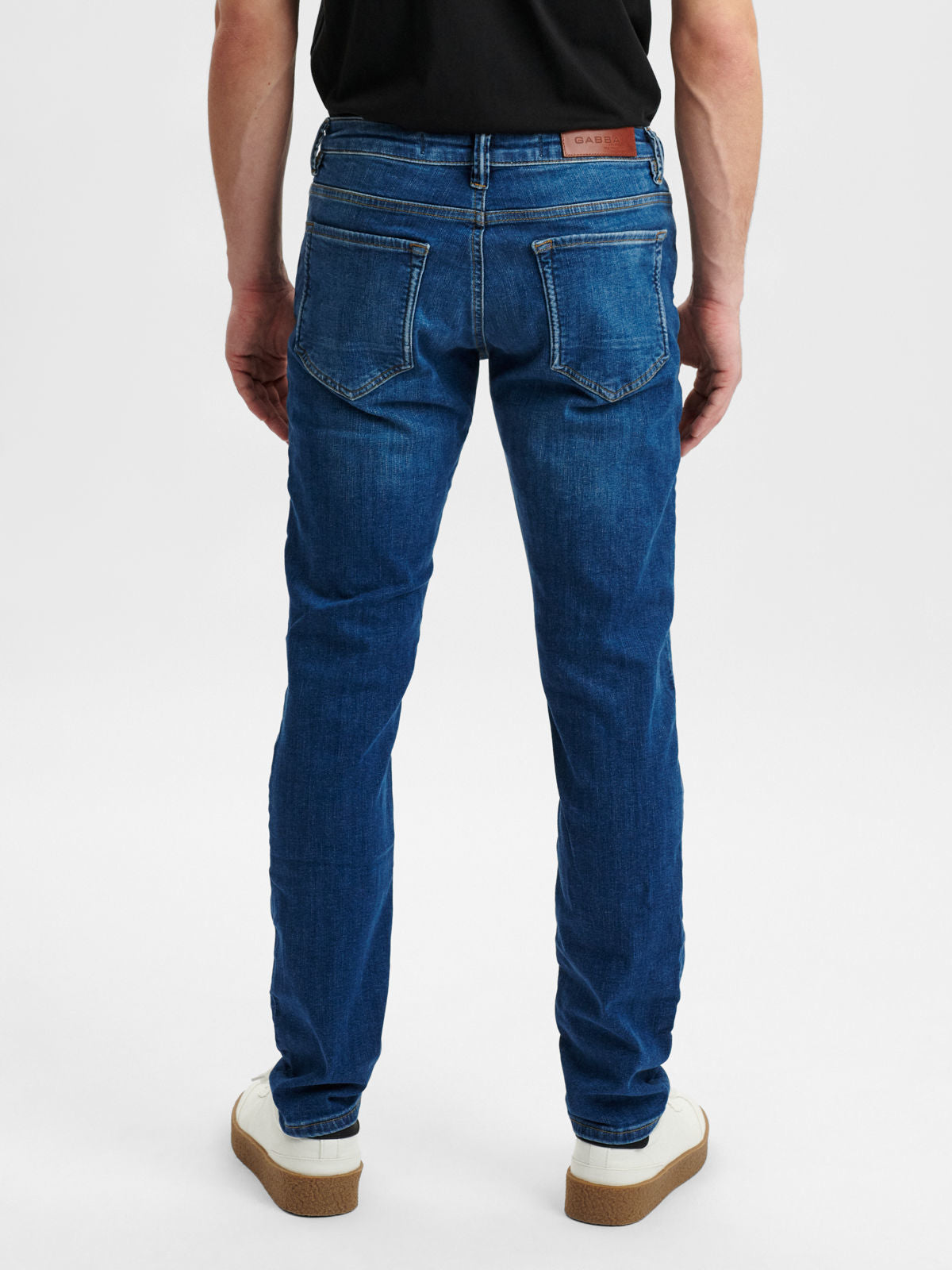 JONES SLIM FIT JEANS - K3870 MID BLUE DENIM