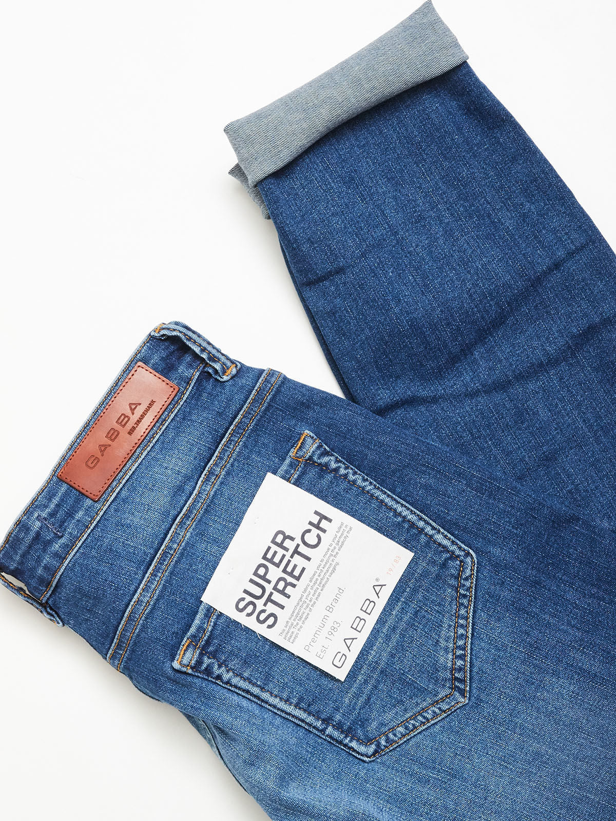 JONES SLIM FIT JEANS - K3870 MID BLUE DENIM