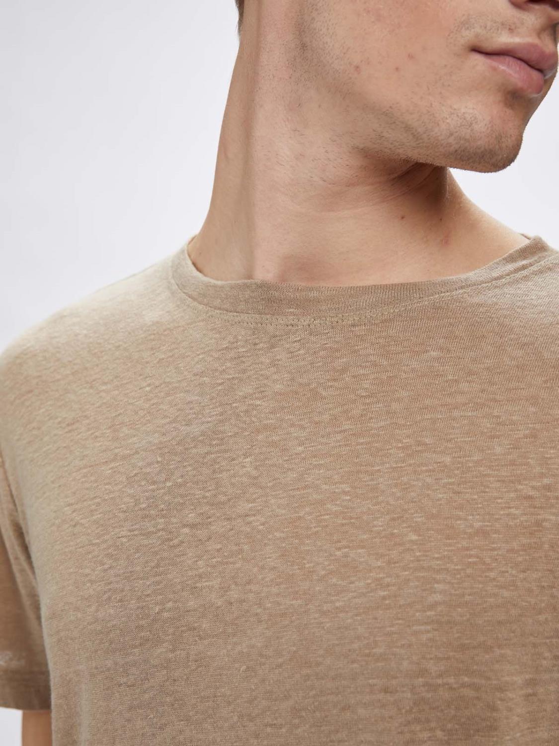 DUKE LINEN SS TEE - CORIANDER