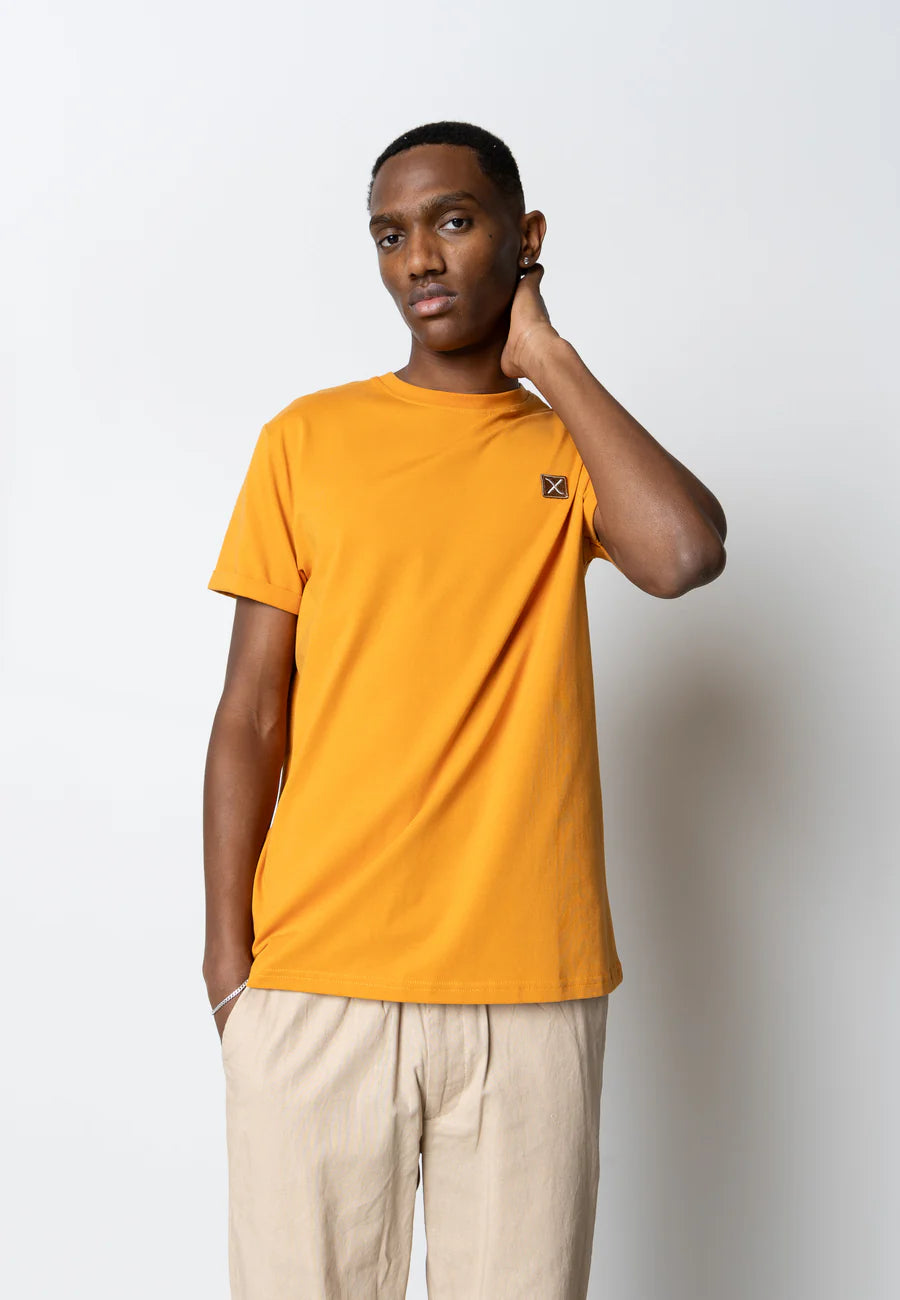 BASIC ORGANIC T-SHIRT - ORANGE