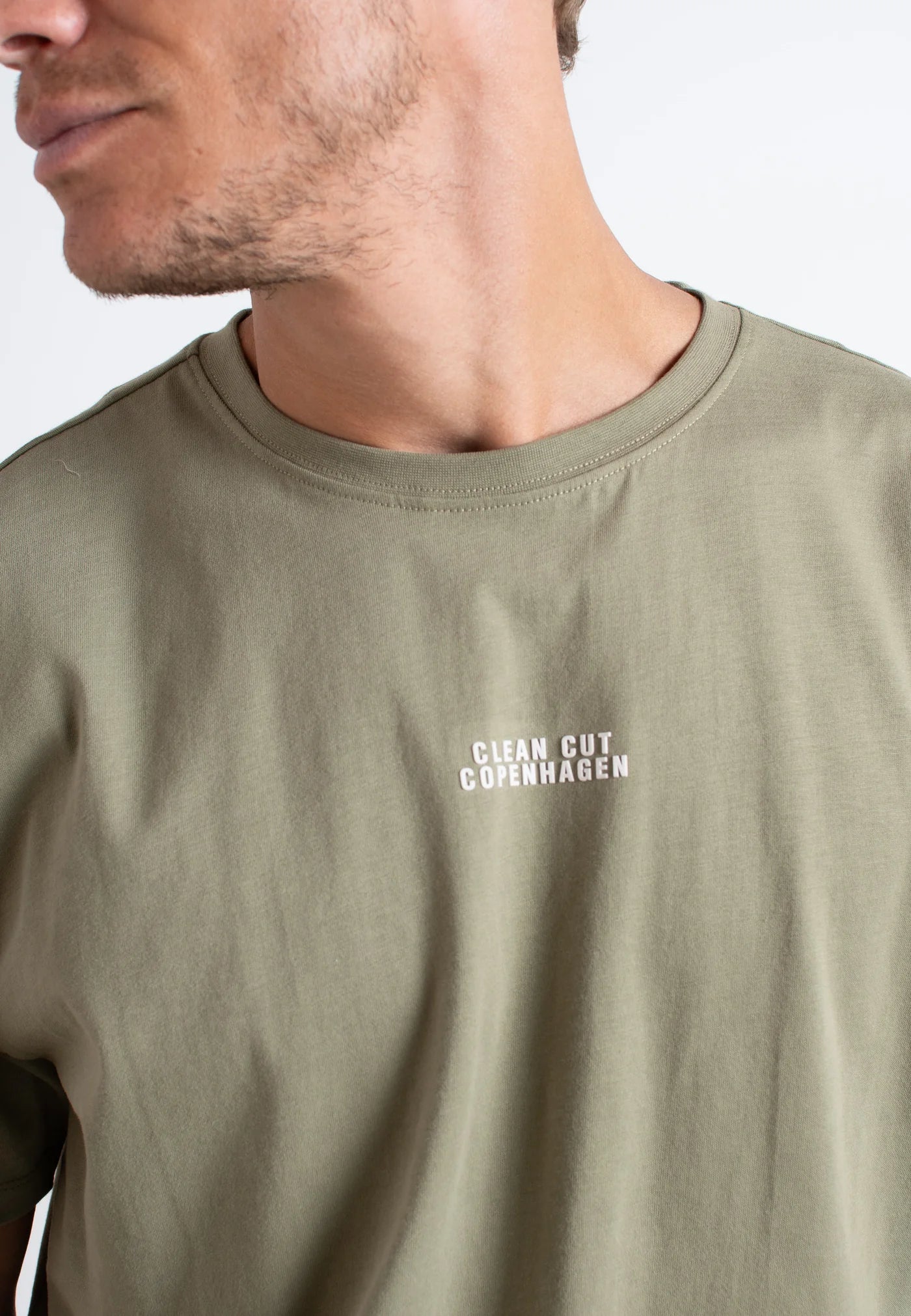 COHEN LOGO COTTON T-SHIRT DUSTY GREEN
