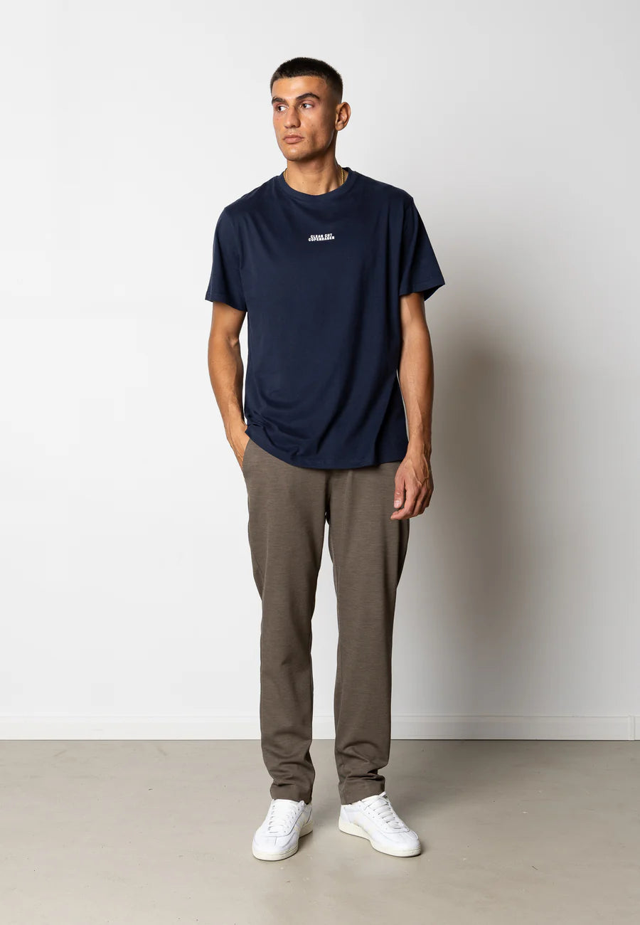 COHEN LOGO COTTON T-SHIRT NAVY
