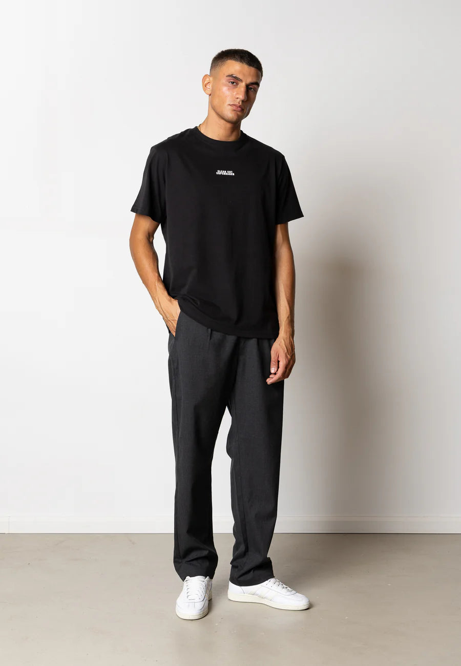 COHEN LOGO COTTON T-SHIRT SVART