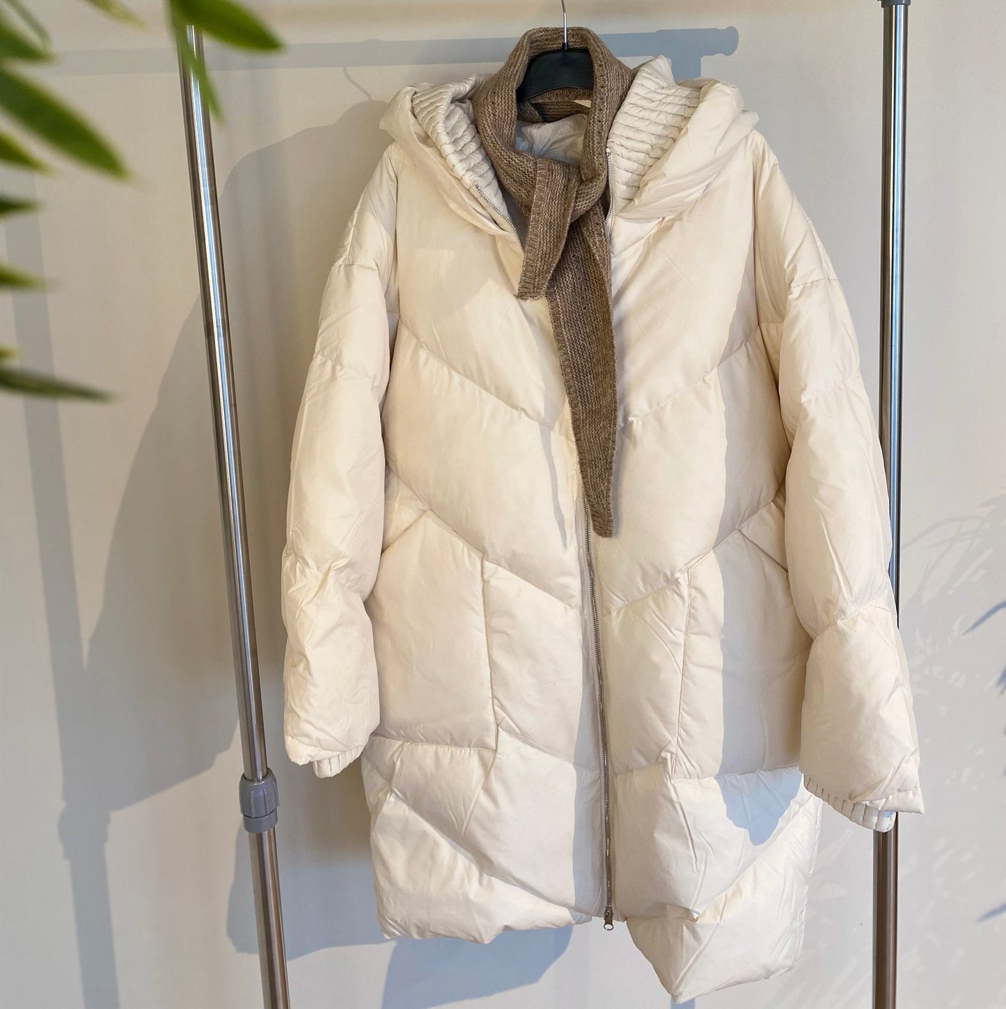 CRCHARLOTT PUFFER JACKET OFF-WHITE