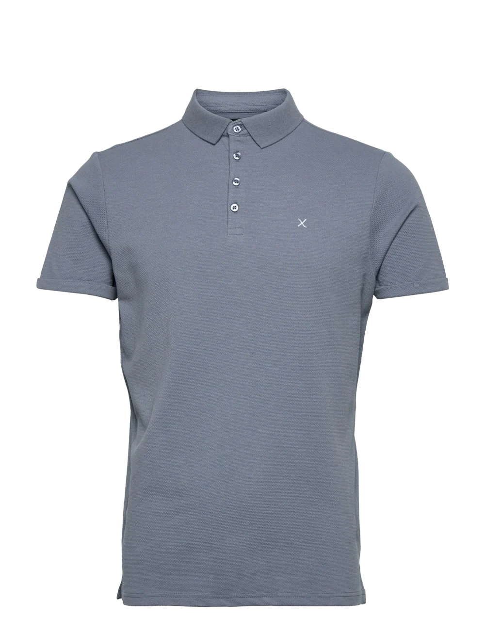 SILKEBORG STRETCH POLO DUSTY BLUE