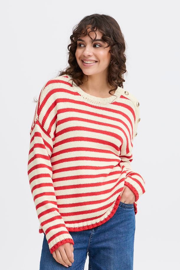 FRBELINDA PU 1 STRIKKET PULLOVER